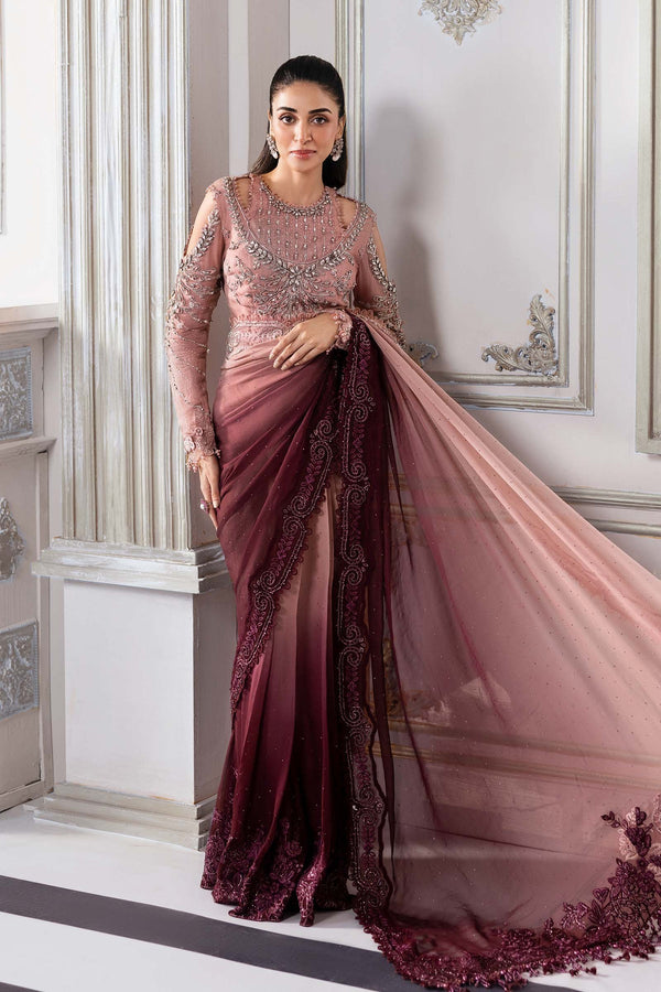 Embroidered Chiffon Saree