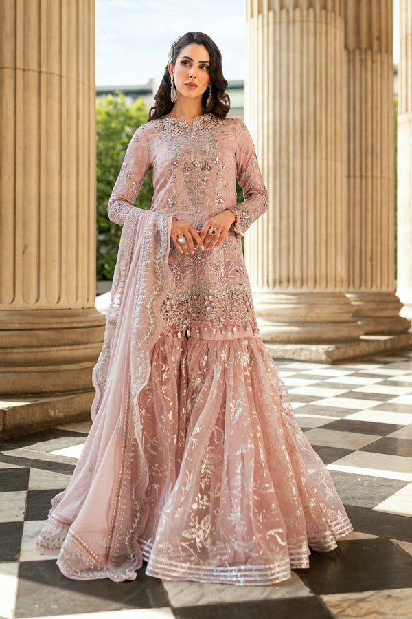 3 Piece Embroidered Raw Silk Suit