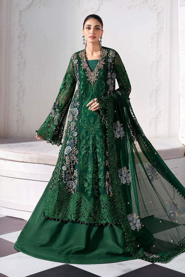 Embroidered Chiffon Suit | BD-3008